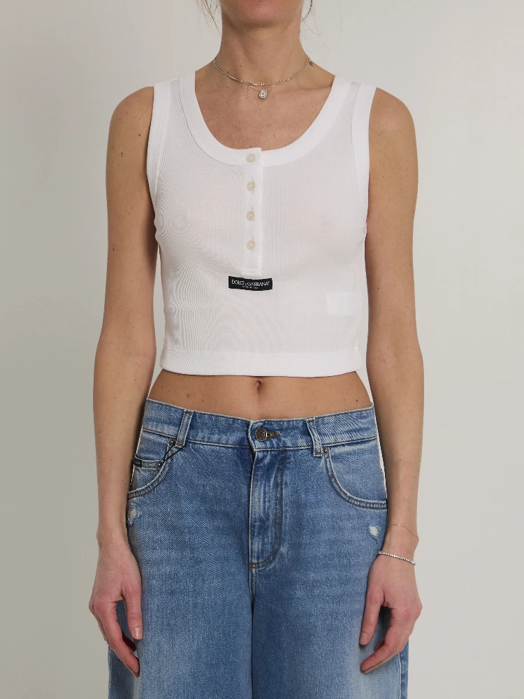 Ribbed tank top