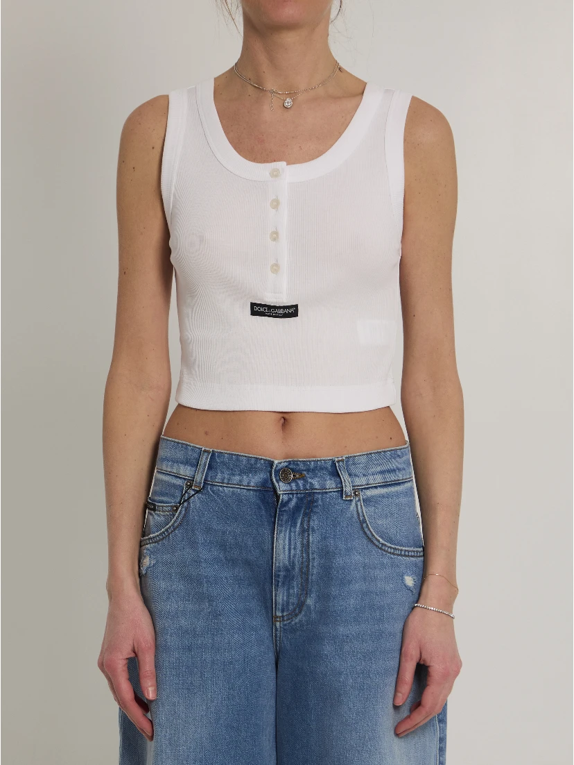 Ribbed tank top