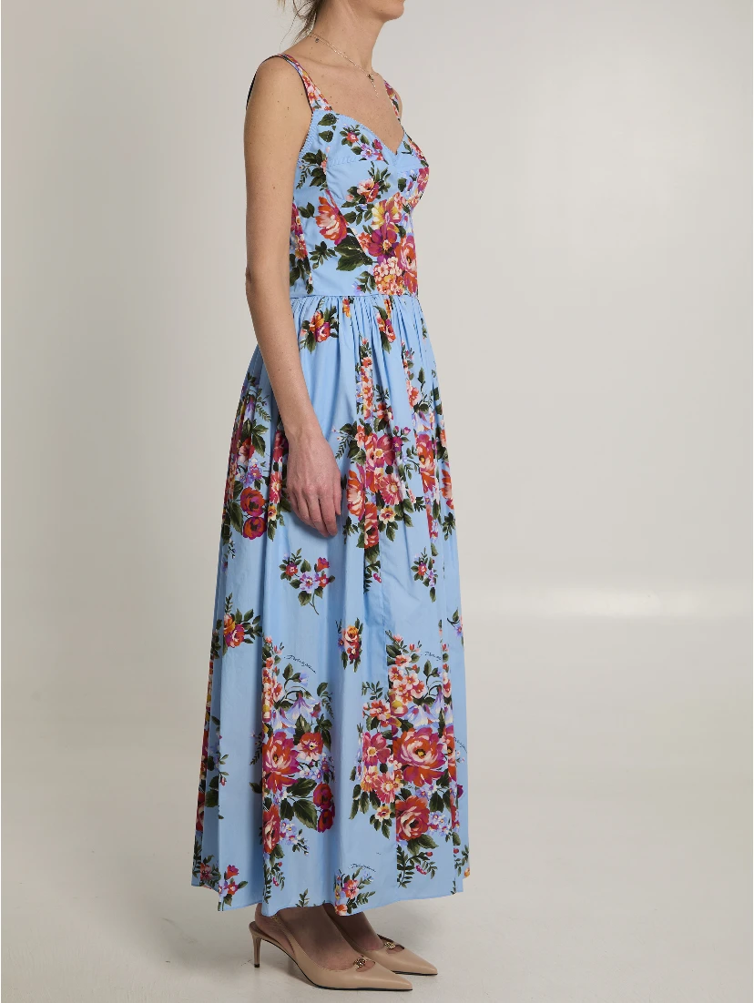 Maxi dress with floral print