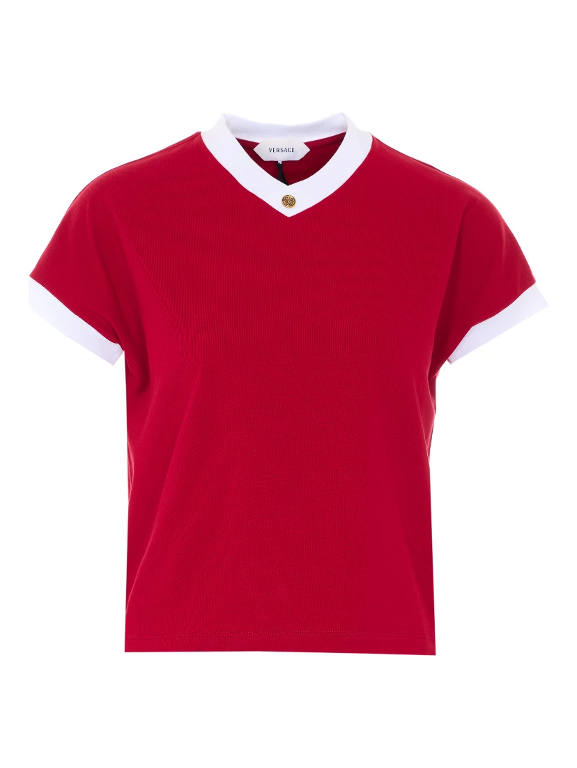 Versace T-shirts and Polos Red