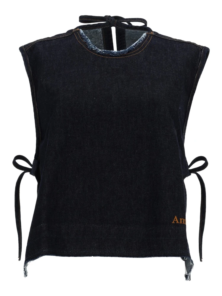 DENIM SLEEVELESS TOP
