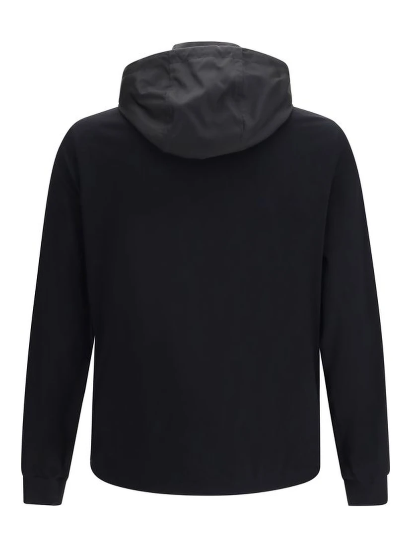 Black Cotton Shell Jacket