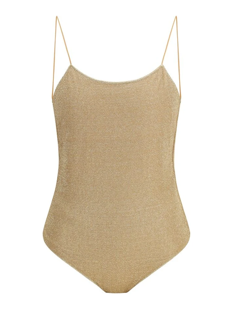 Gold Metal One-Piece Swimsuit
