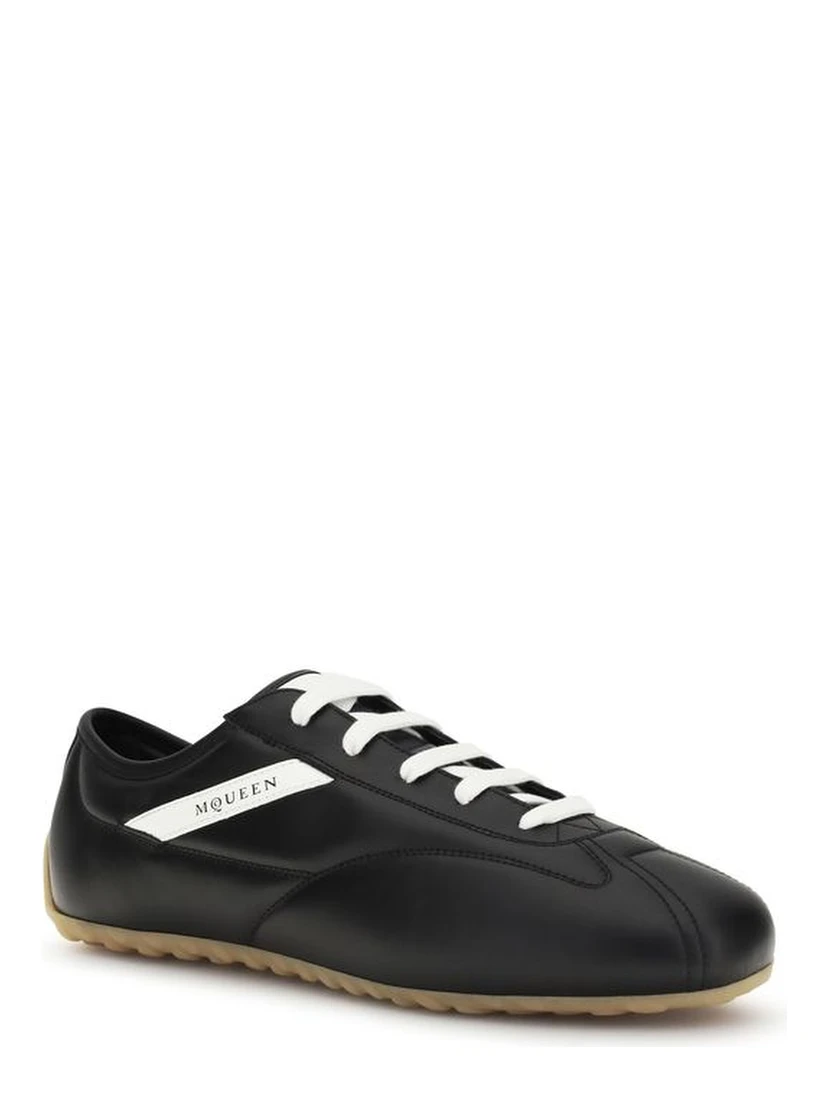 Black Calf Leather Bos Taurus Low Top Sneakers
