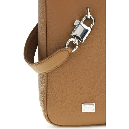 Brown Calf Leather Bos Taurus Handbag