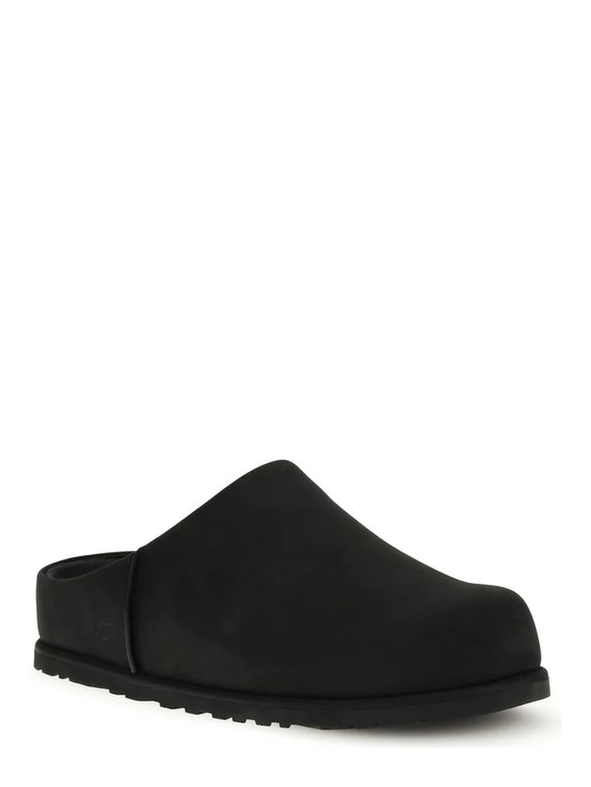 Black Calf Leather Bos Taurus Mules