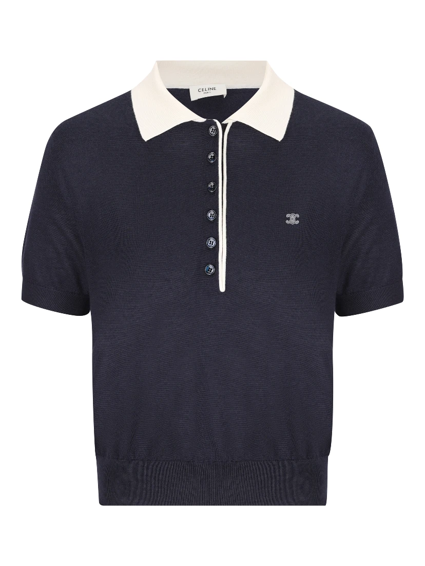 Céline T-shirts and Polos Blue