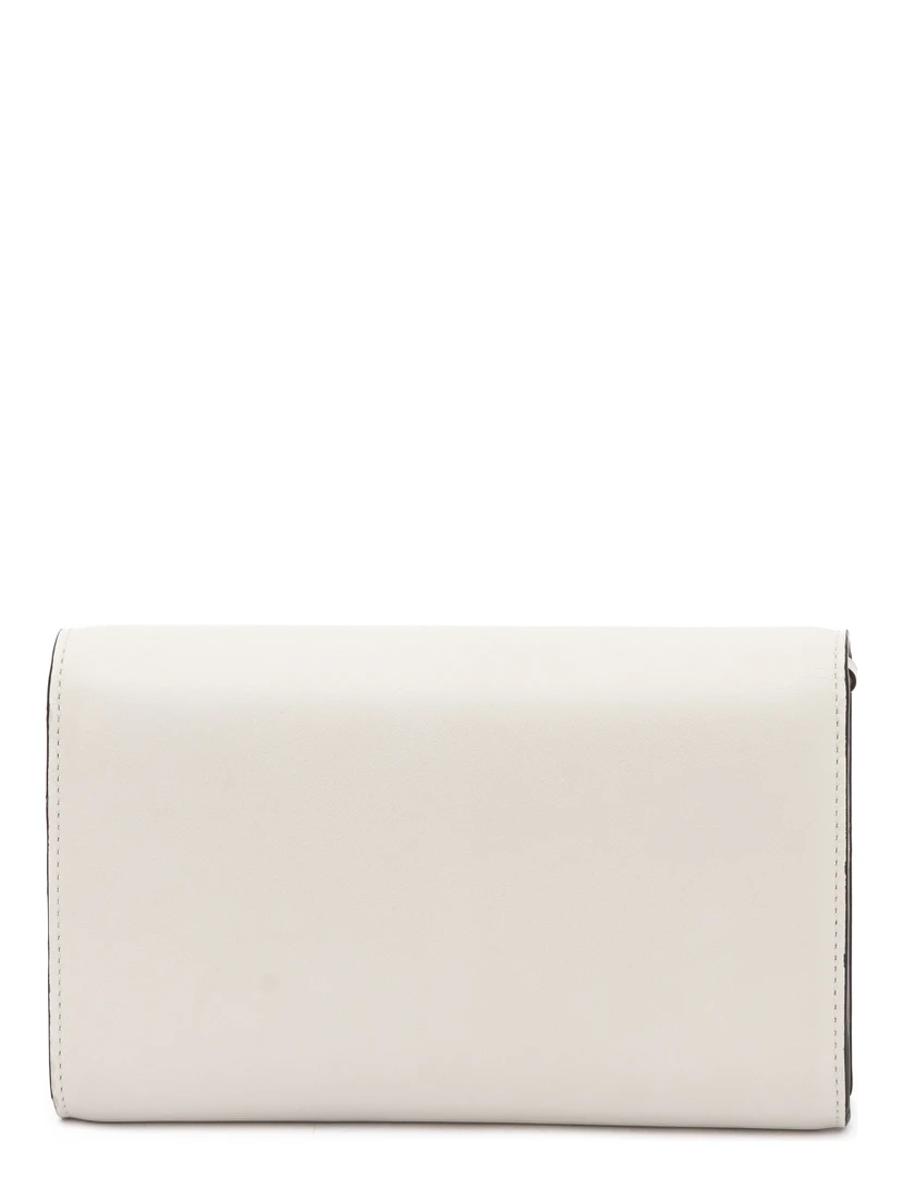 White Avenue Leather Shoulder Strap Bag