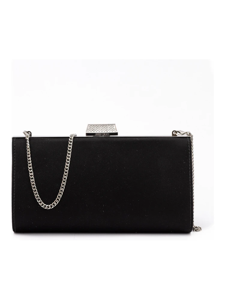 Black Satin Crossbody Bag