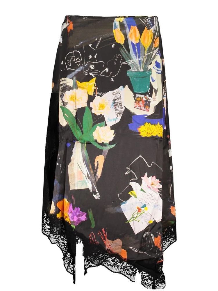 Black Polyamide Long Skirt alternative