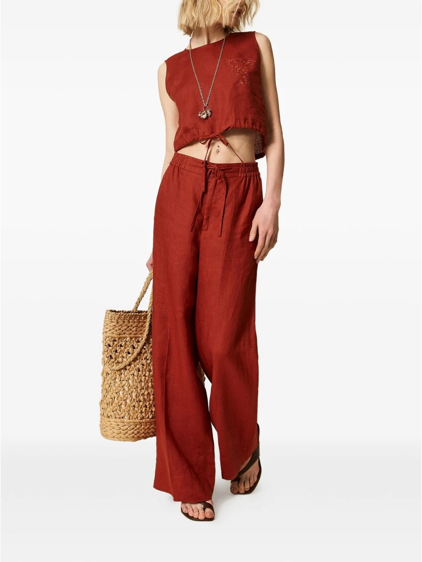 Twin-set Trousers Brown