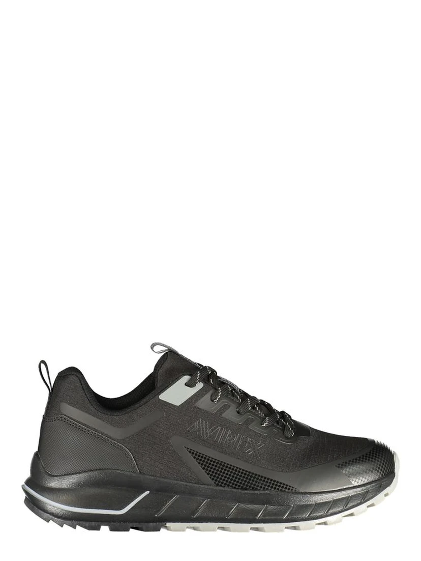Black Polyurethane Men Sneaker