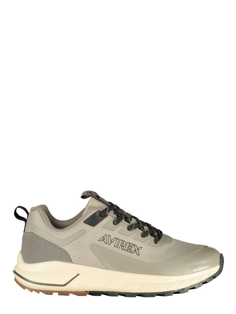 Grigio Polyester Men Sneaker