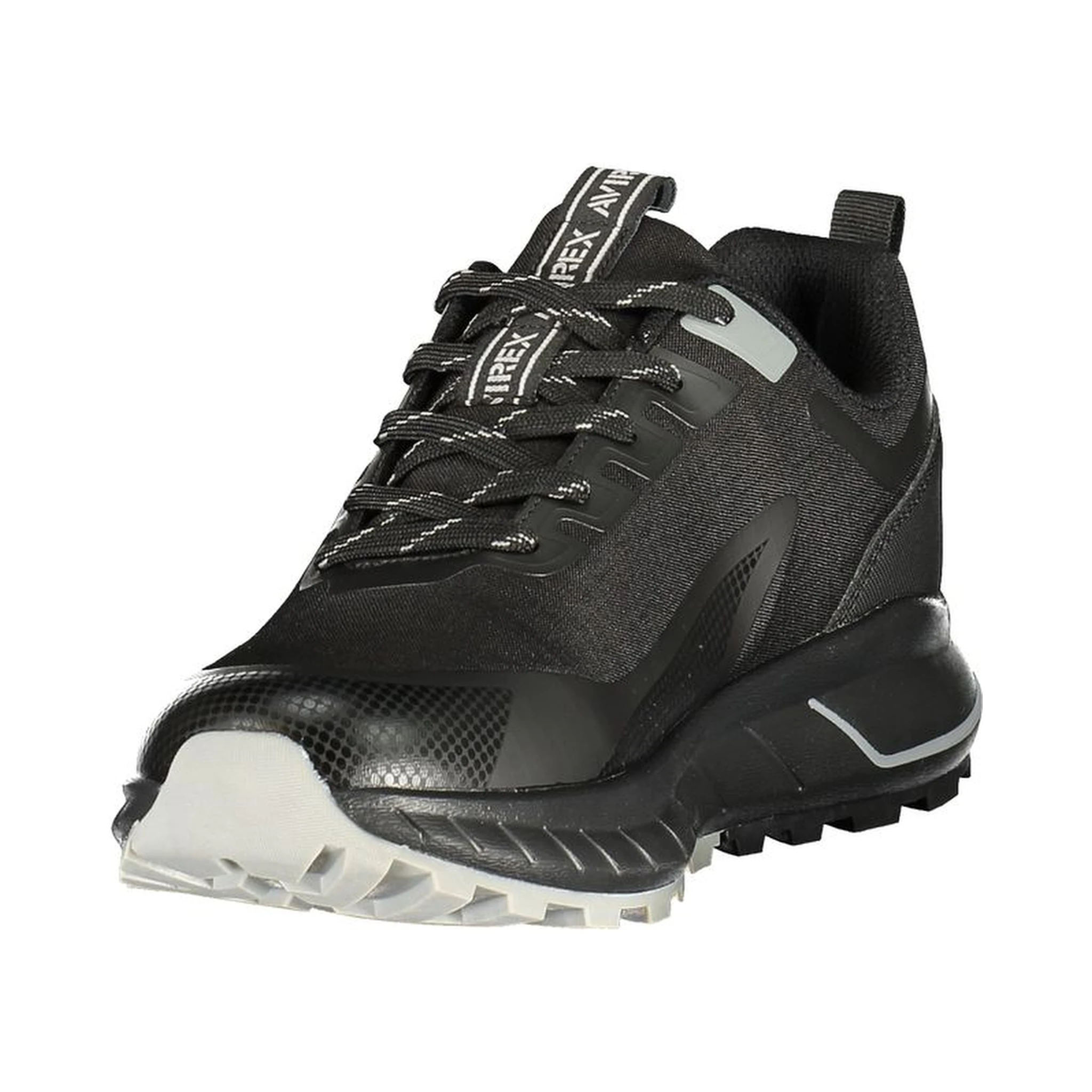 Black Polyurethane Men Sneaker