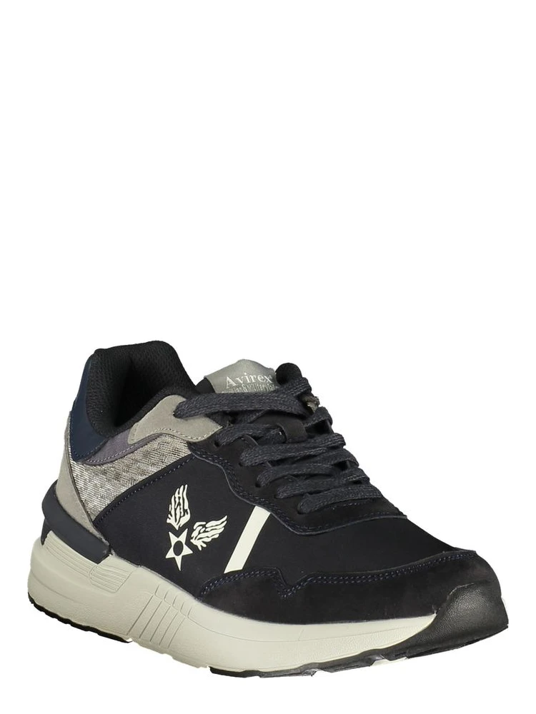 Blue Polyurethane Men Sneaker alternative