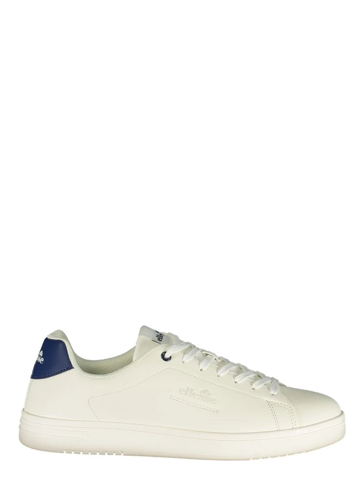 White Polyurethane Men Sneaker