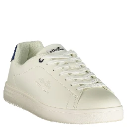 White Polyurethane Men Sneaker