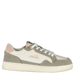 White Polyurethane Women Sneaker