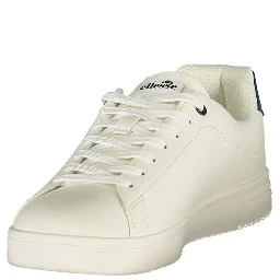 White Polyurethane Men Sneaker