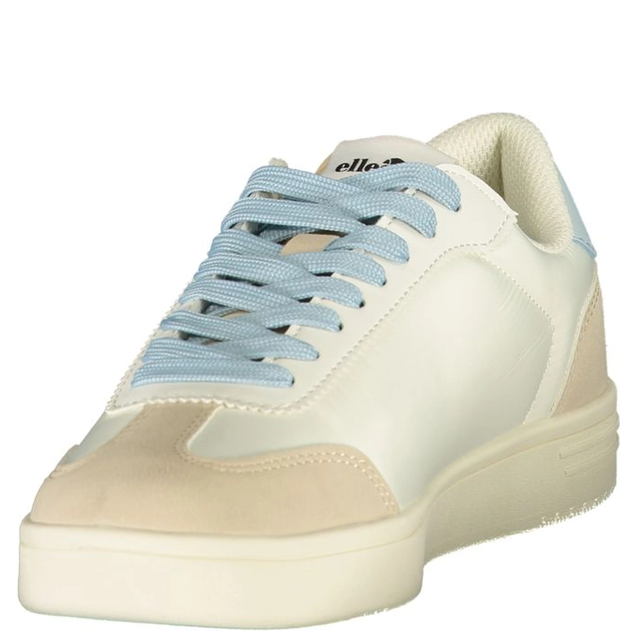 White Polyurethane Women Sneaker