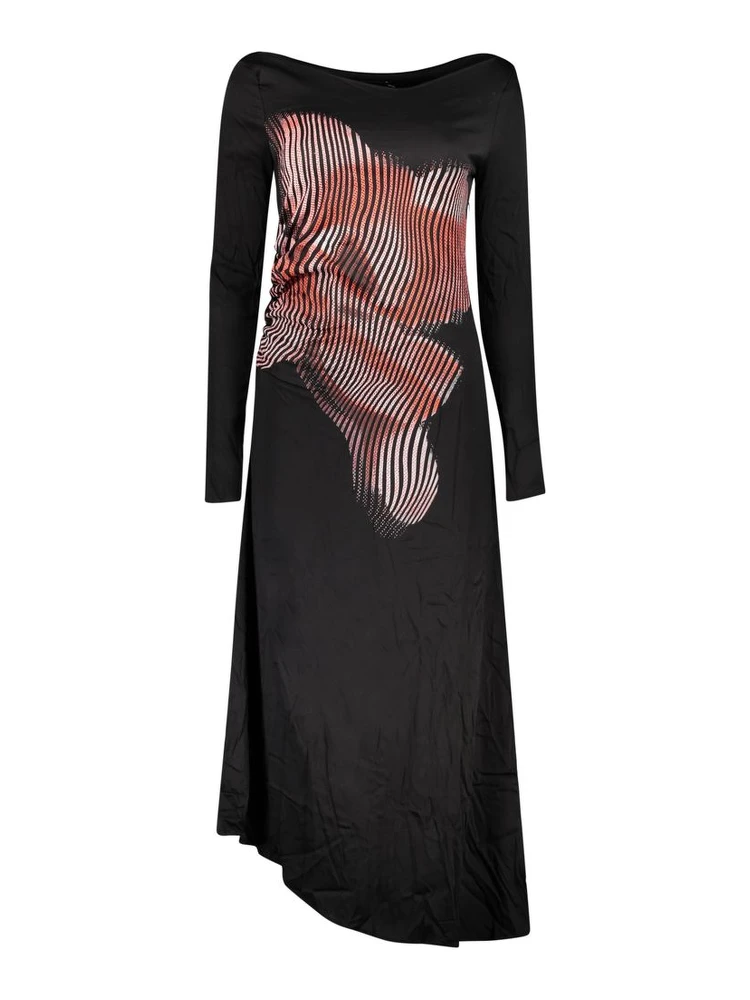Black Viscose Women Dress