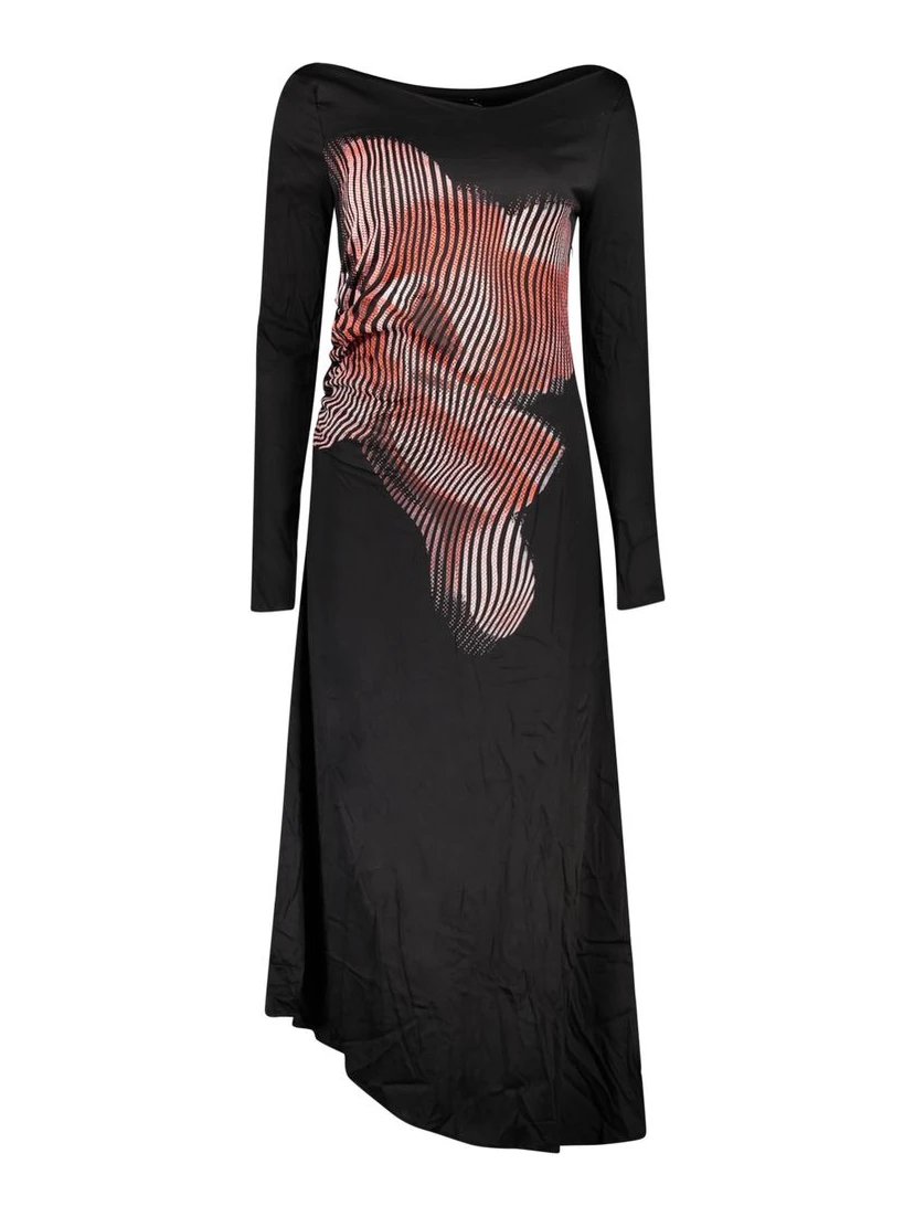 Black Viscose Women Dress