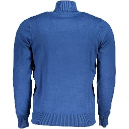 Blue Nylon Turtleneck