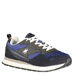 Blue Polyester Men Sneaker