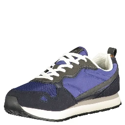 Blue Polyester Men Sneaker