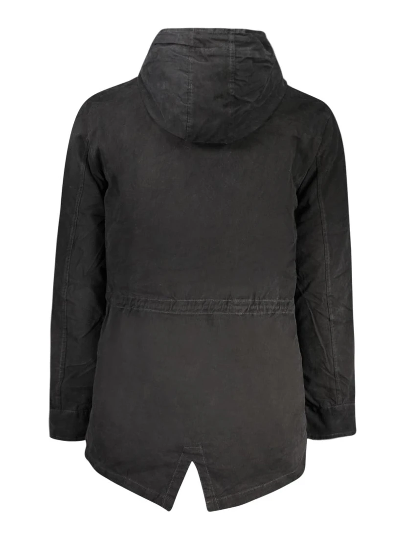 Nero Polyester Men's Parka Jacket