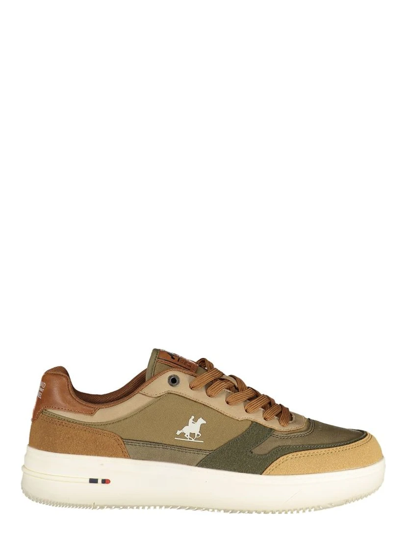 Beige Polyester Athletic Sneakers