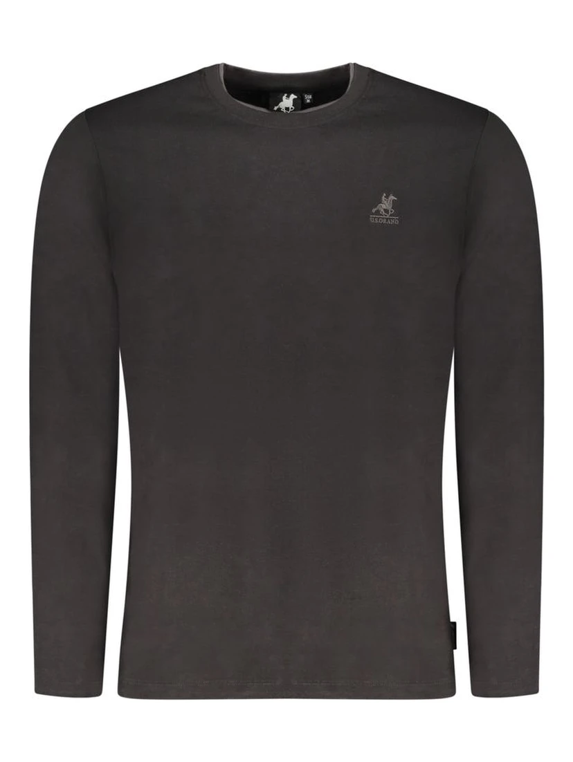 Black Cotton Men T-Shirt