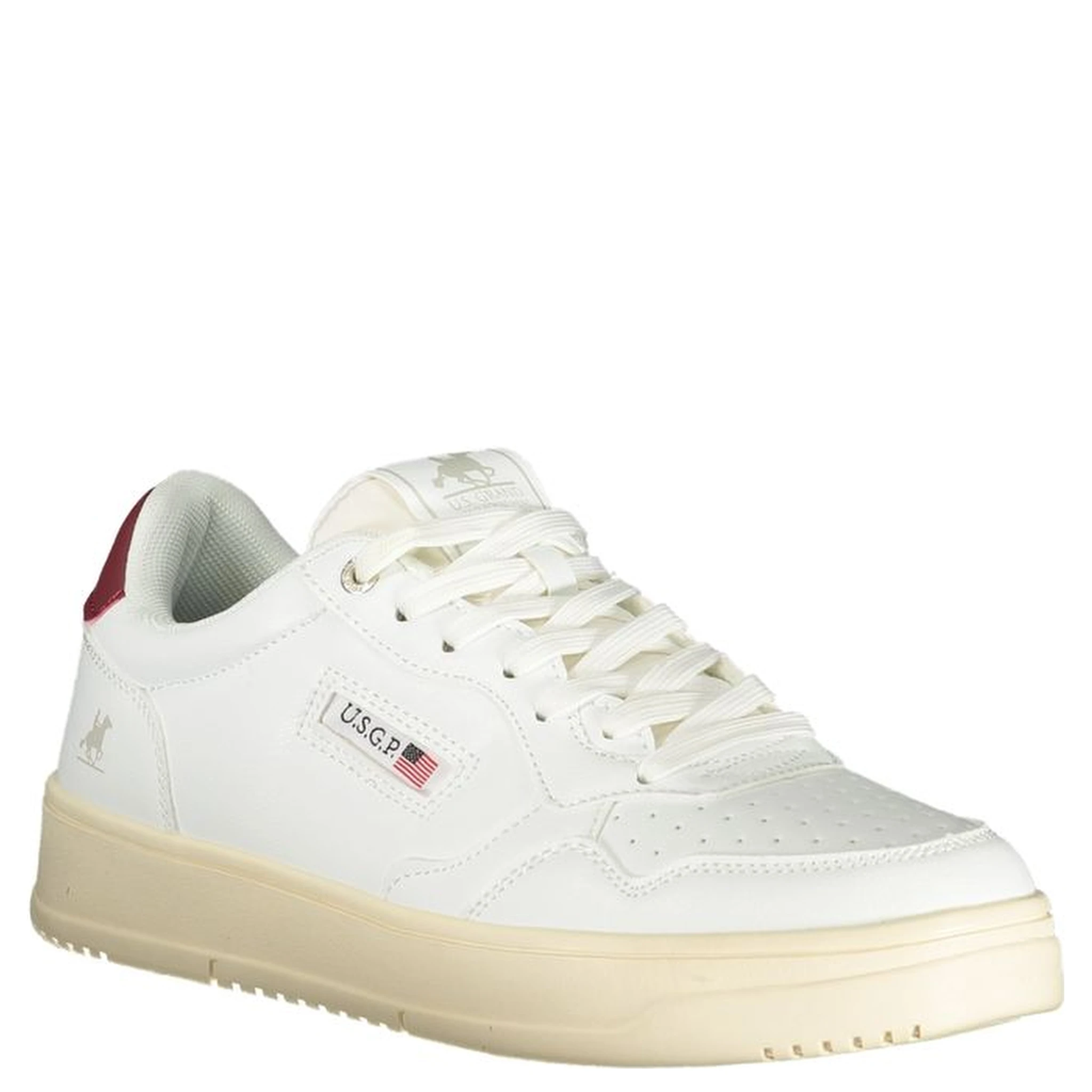 Bianco Poliuretano Uomo Sneaker