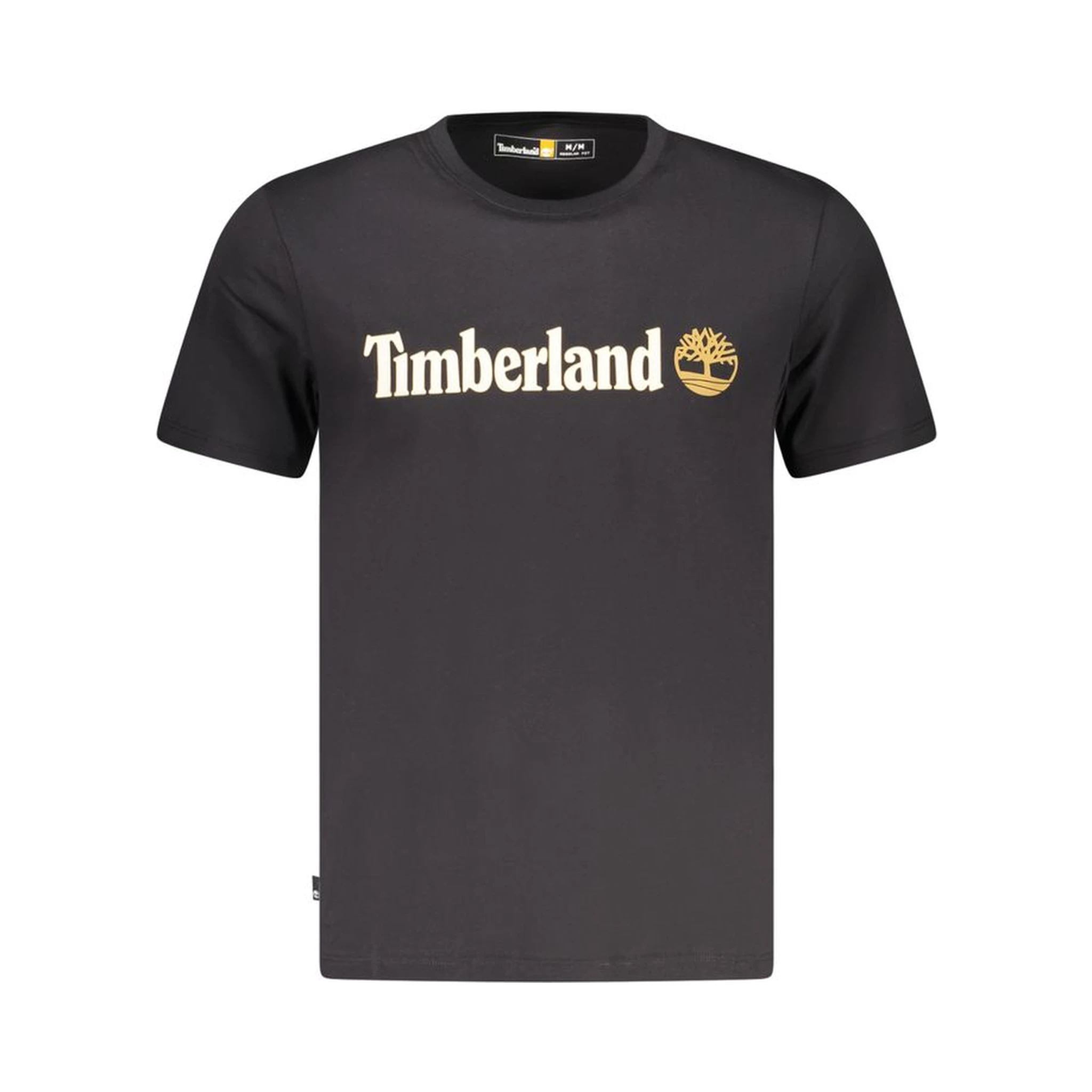 Black Cotton Men T-Shirt