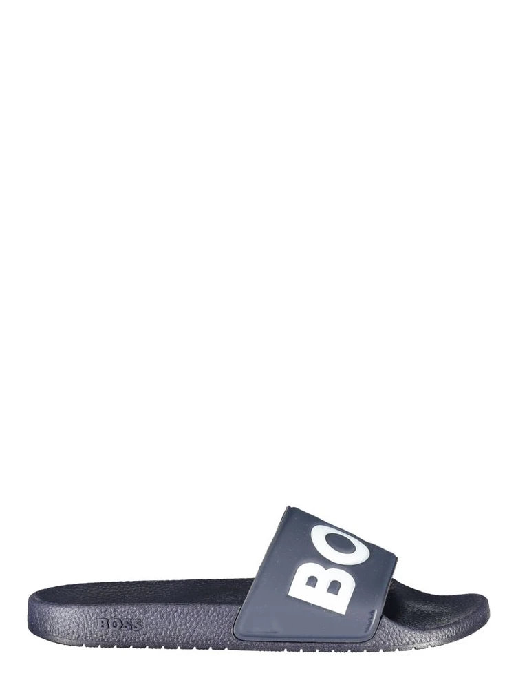 Blue Polyurethane Men Slipper