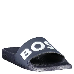 Blue Polyurethane Men Slipper
