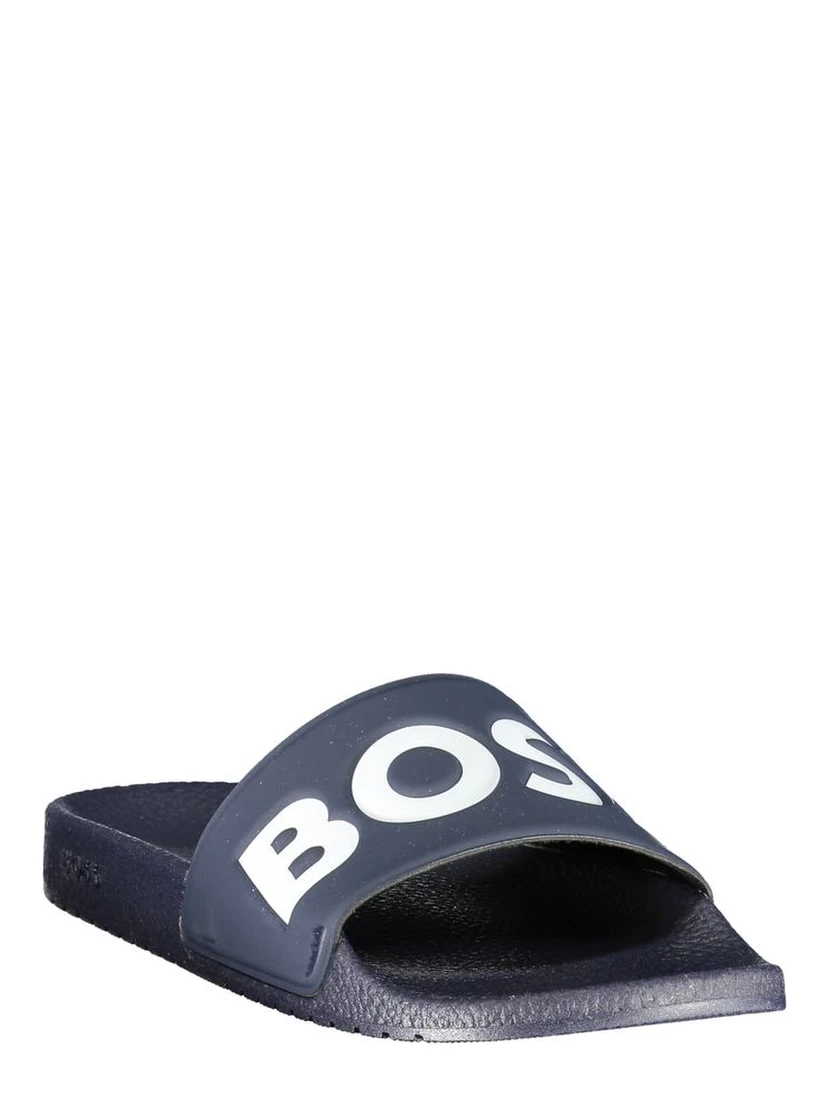 Blue Polyurethane Men Slipper