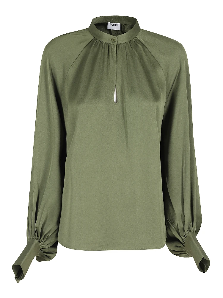 STAND COLLAR BLOUSE