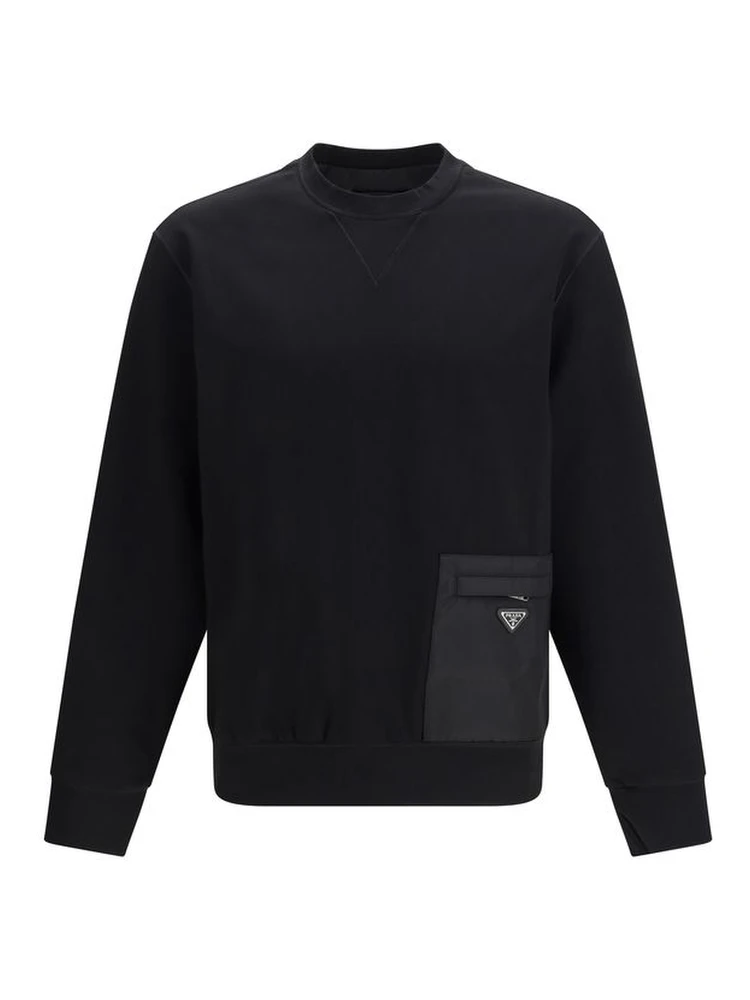 Black Viscose Sweatshirt