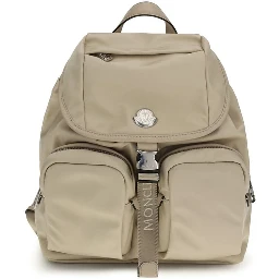 Beige Polyamide Backpack