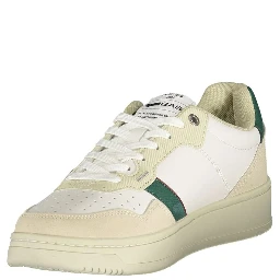 White Polyurethane Men's Sneaker