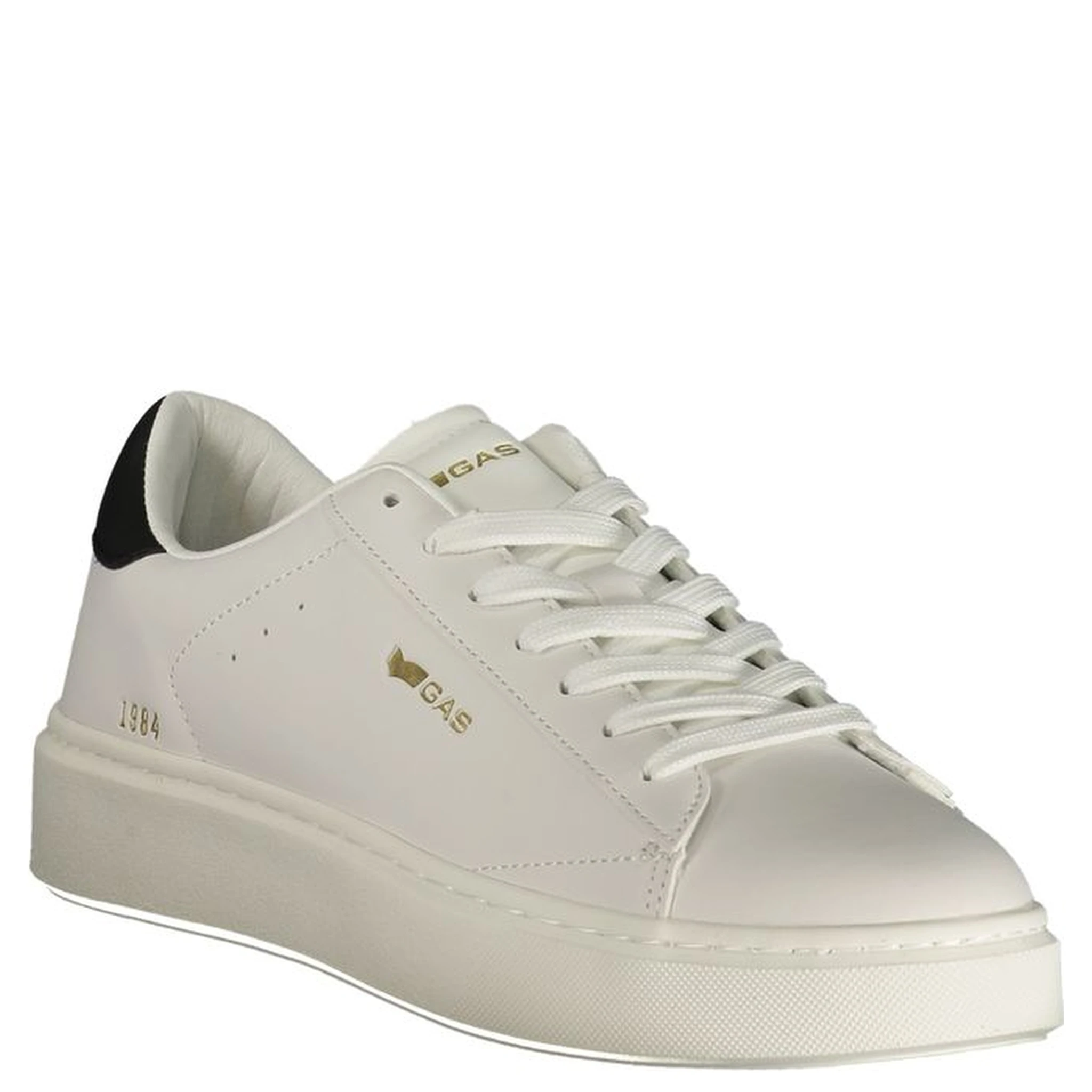 White Polyurethane Men Sneaker