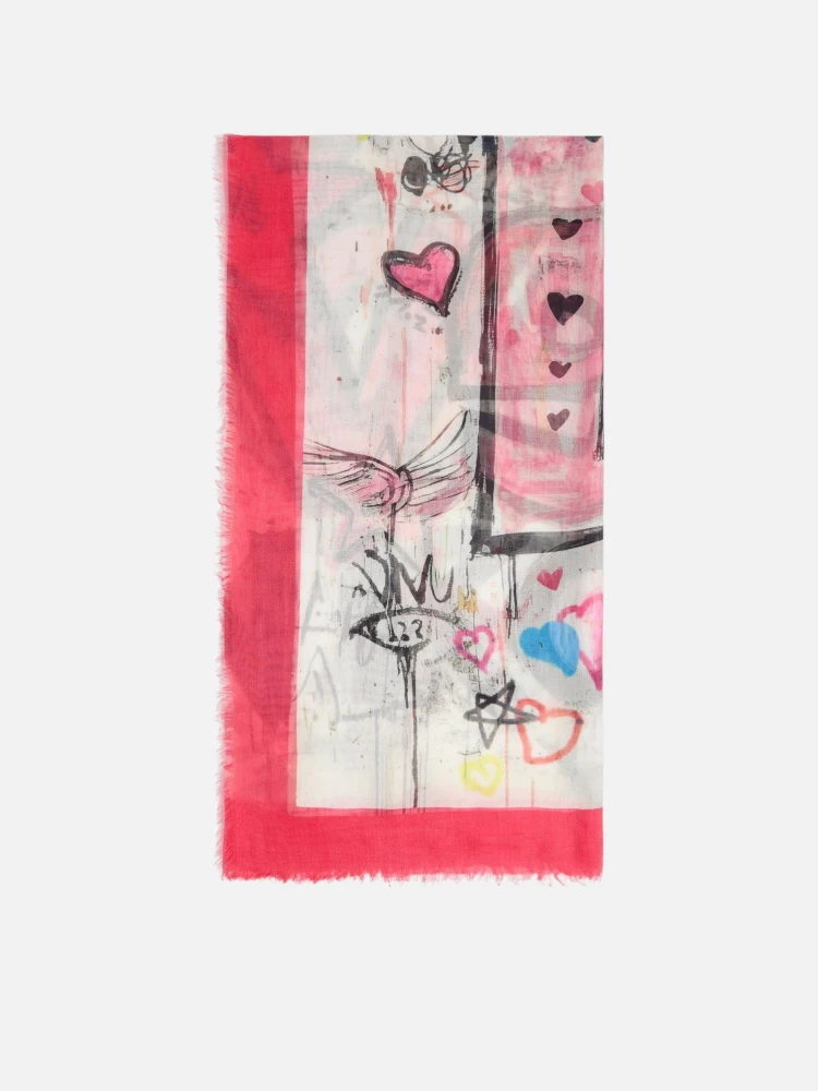 PINKO ROCK AND ROLL FOULARD scarf