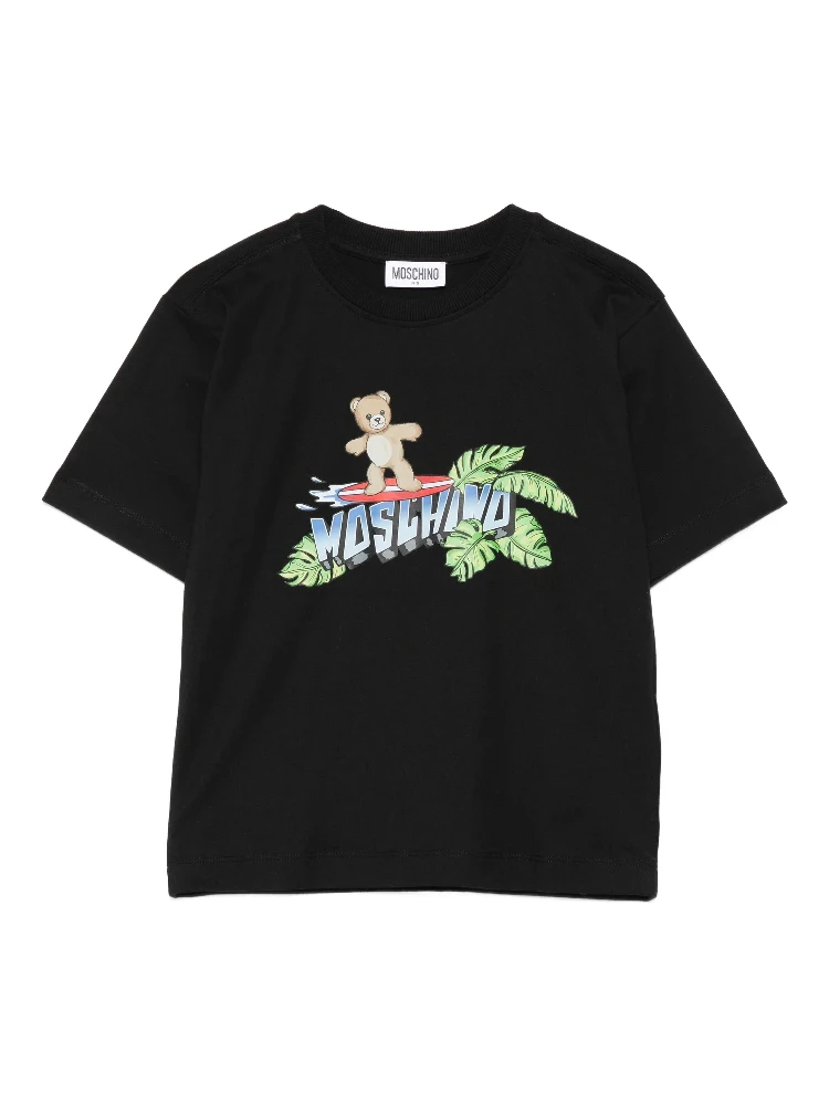 MOSCHINO KIDS T-shirts and Polos Black