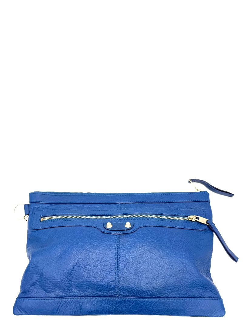 BALENCIAGA LE CAGOLE Blue Pouch