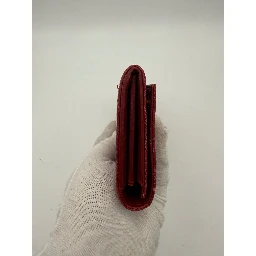 MIU MIU Rosso Crocodile Print Leather Wallet