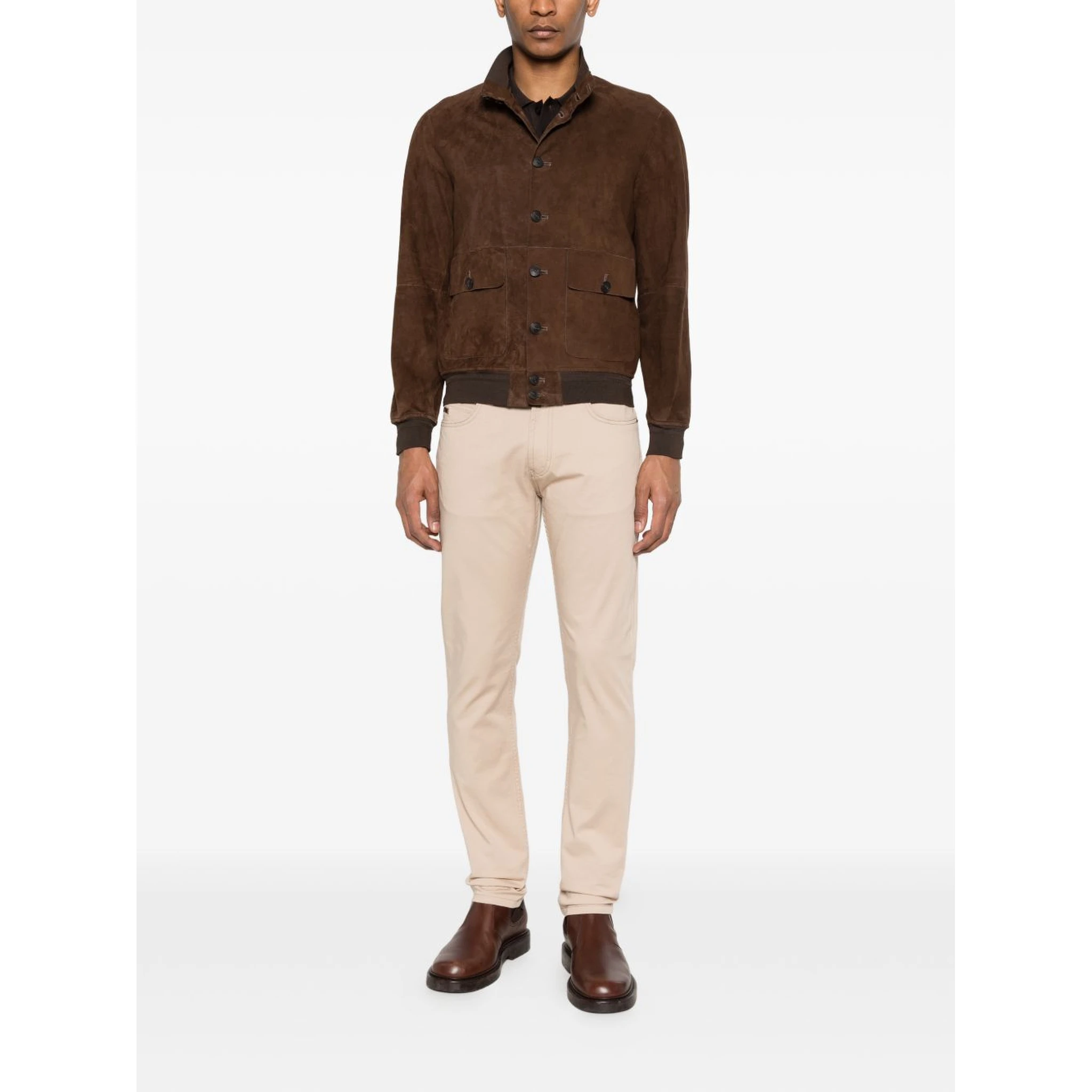 THE JACK AND JACKIE LEATHERS Jackets Brown