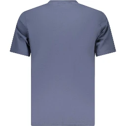 Blu Cotton Men T-Shirt