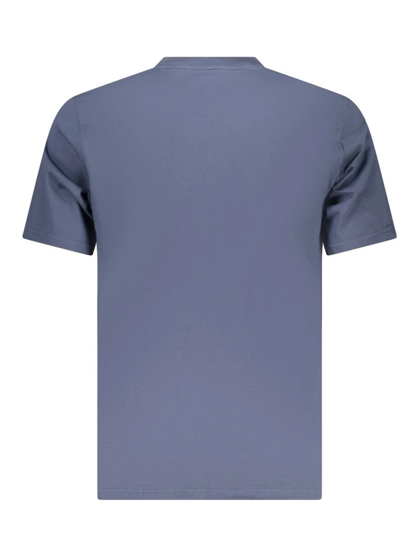Blu Cotton Men T-Shirt