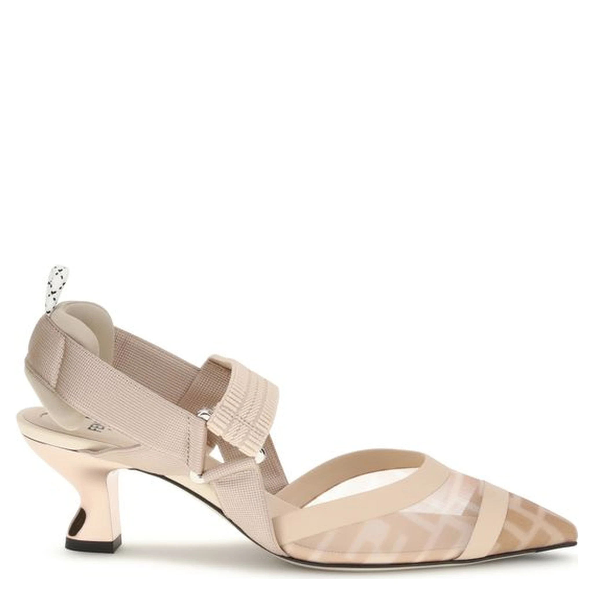Beige Nylon Lace-Up
